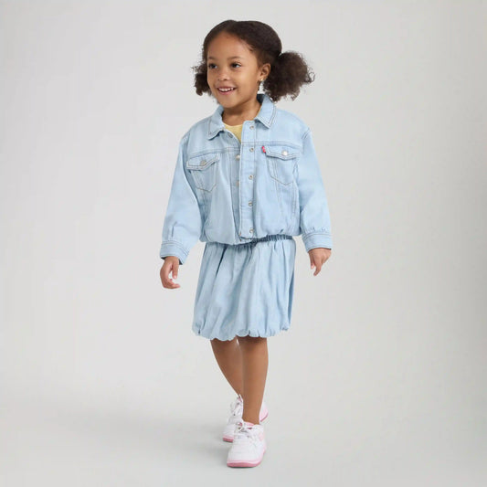 Bubble Denim Toddler 2T-4T Trucker Jacket