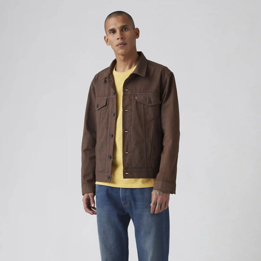 Cotton Linen Trucker Jacket
