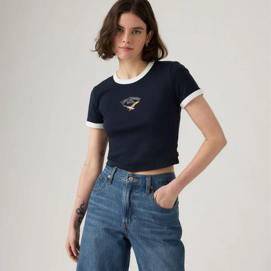 Graphic Logo Ringer Mini T-Shirt