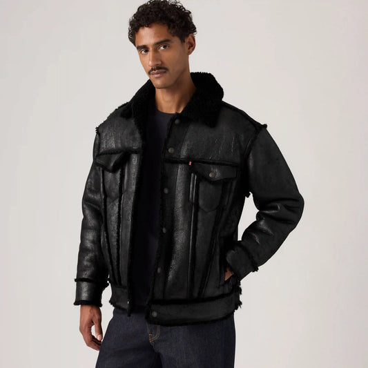 Shearling Olympia Trucker Jacket