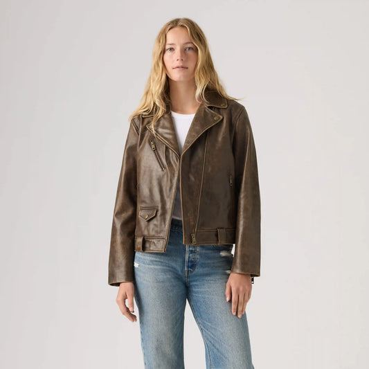 Genuine Leather Moto Jacket