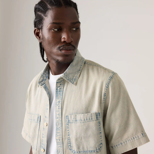 Short-Sleeve Mechanic Boxy Shirt
