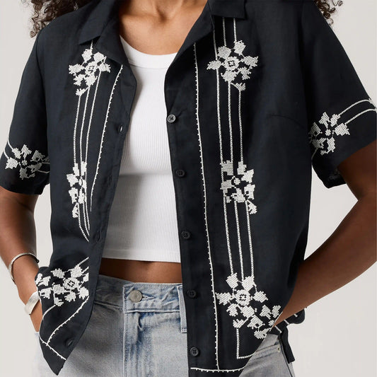 Sonny Linen Blend Camp Shirt