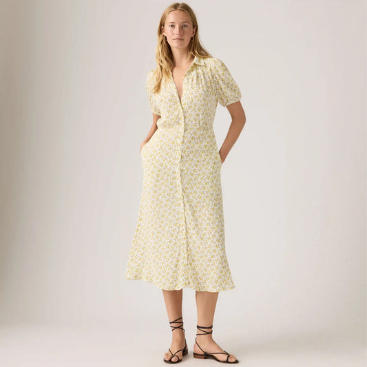 Rosa Short-Sleeve Midi Dress
