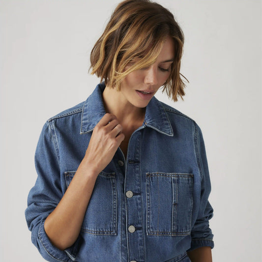 Linen+ Denim Iconic Jumpsuit