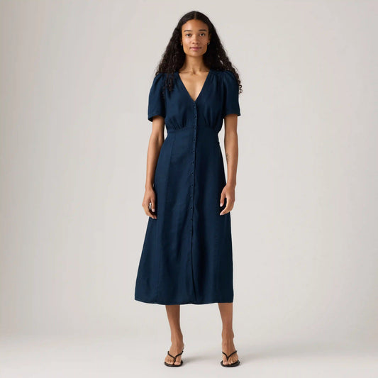 Sarina Short-Sleeve Midi Dress