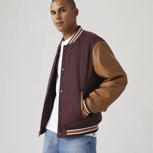 Mixed Media Varsity Jacket