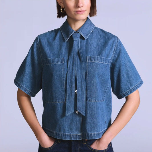 Women's Short-Sleeve Cafe Top