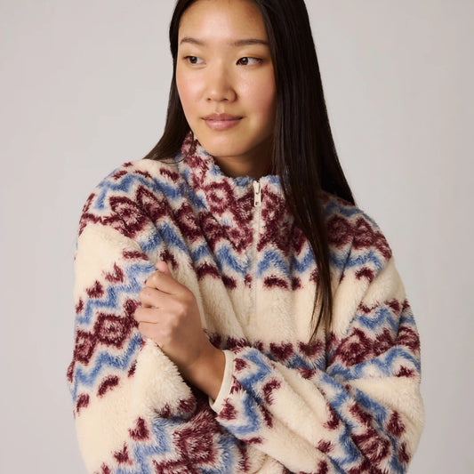 Gemma Sherpa Quarter-Zip Pullover