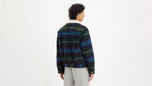 Type I Plaid Sherpa Trucker Jacket