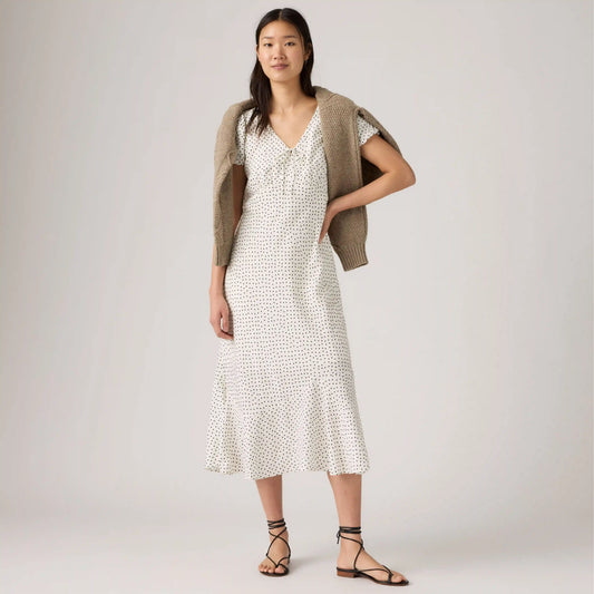 Lira Short-Sleeve Midi Dress