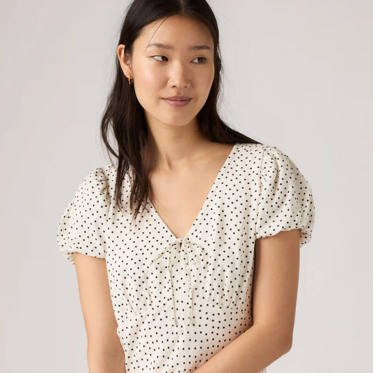 Lira Short-Sleeve Midi Dress