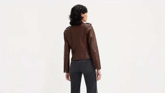 Faux Leather Moto Jacket