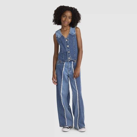 Rodeo Denim Vest - Blue Wash M Big Girls 7-16