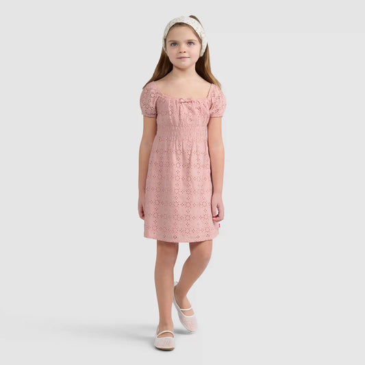 Eyelet Dress Little Girls 4-6X