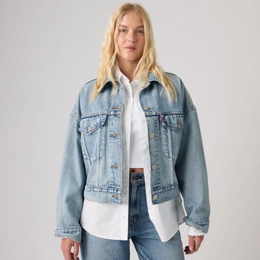 Loose Cropped Trucker Jacket