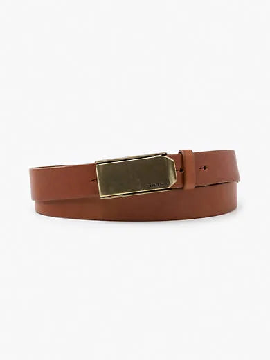 Slim Modern Plaque Belt