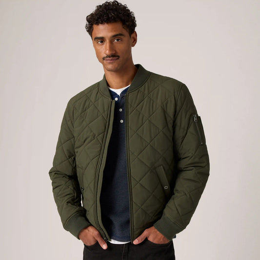 Quilted Bomber Jacket