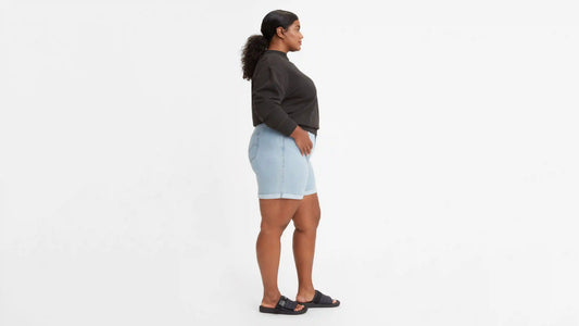 Mid Length Women's Shorts (Plus Size)