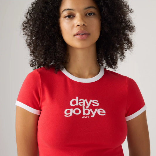 Graphic Essential Ringer Baby Tee