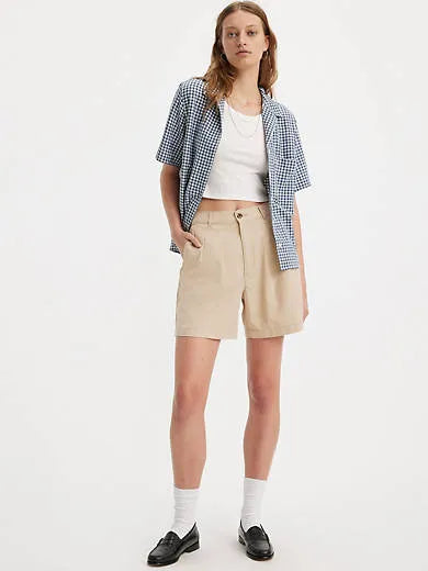 Pleated Women's Trouser Shorts