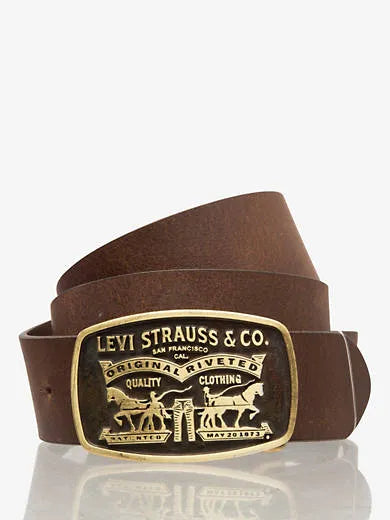 Two-Horse Pull Buckle Belt