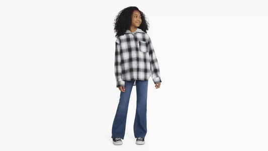Hooded Woven Top Big Girls 7-16