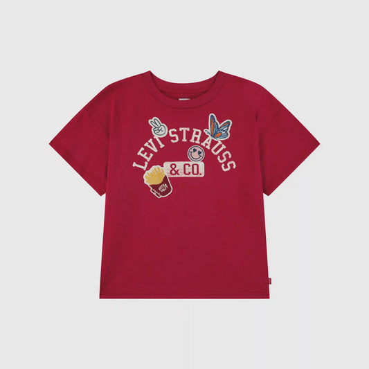 Patches Oversized Tee Little Girls 4-6X