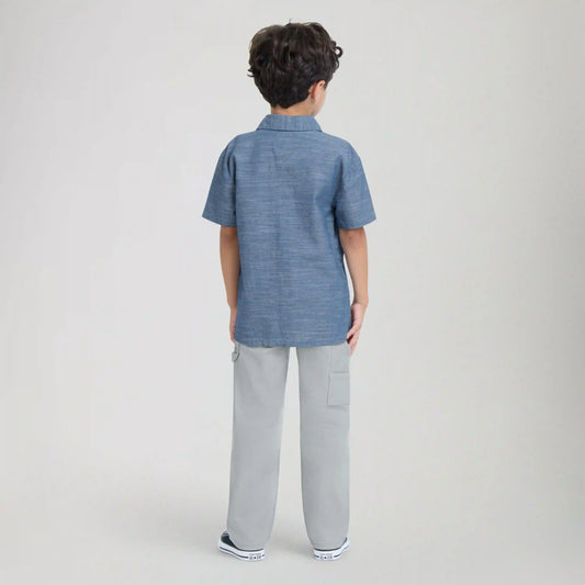 Chambray Top And Pants Set Little Boys 4-7