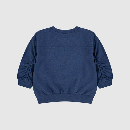 Cinched Sleeve Knit Top Big Girls 7-16