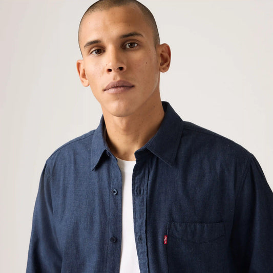 Sunset One Pocket Standard Fit Flannel Shirt