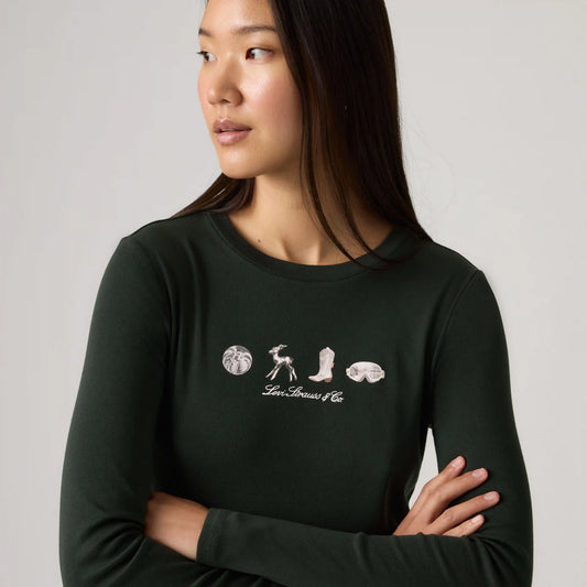 Graphic Logo Essential Long-Sleeve Tee