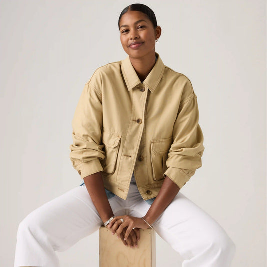 Marlowe Cropped Utility Heritage Jacket