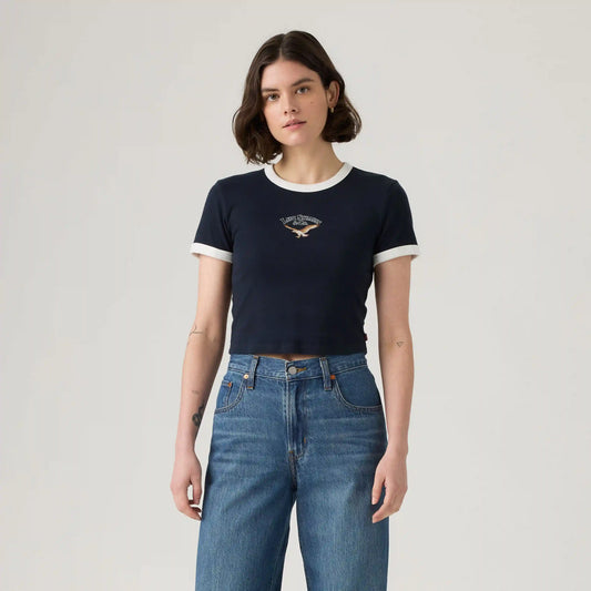 Graphic Logo Ringer Mini T-Shirt