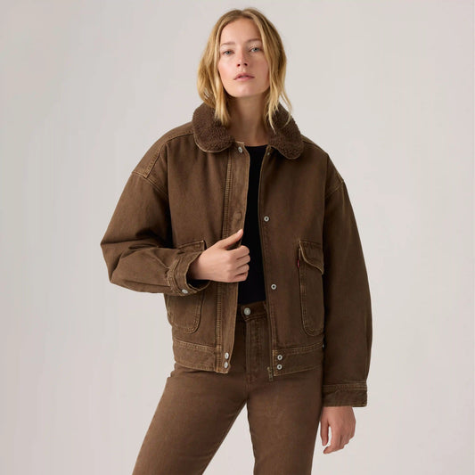 Everyday Bomber with Faux Shearling Collar