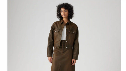 Shrunken '90s Coated Trucker Jacket