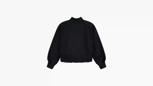Mockneck Bubble Sleeve Crewneck Big Girls 7-16