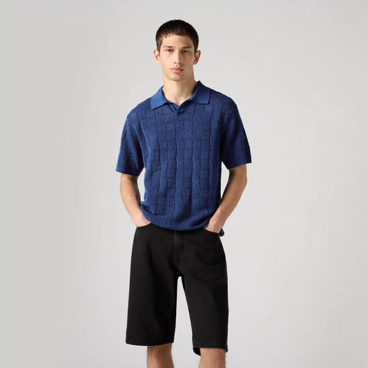 Open Collar Sweater Polo