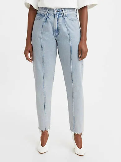 Pleated Column Women's Jeans