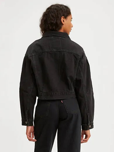 Pleated Trucker Jacket