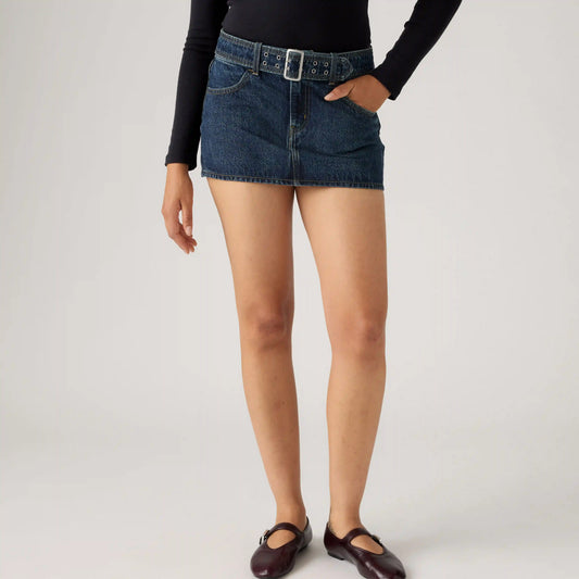 Belted Mini Skirt