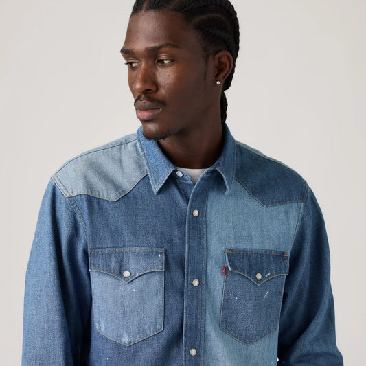Front Yoke Relaxed Western Shirt