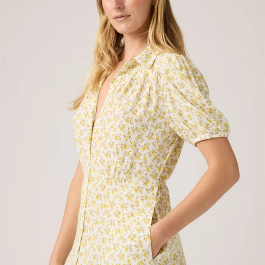 Rosa Short-Sleeve Midi Dress