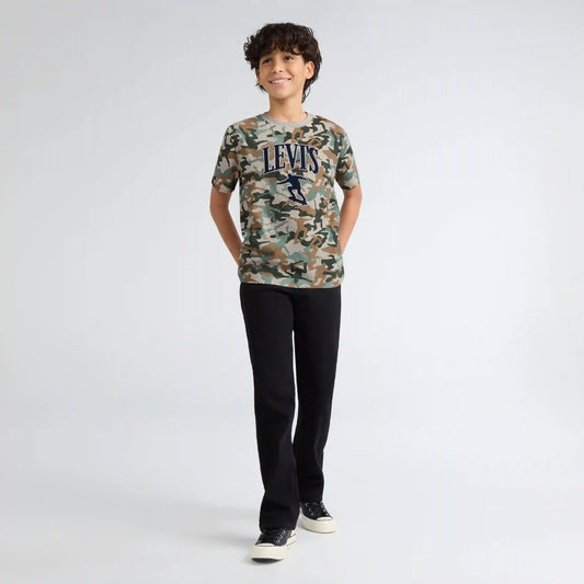 Big Boys Short Sleeve Skate Camo Graphic