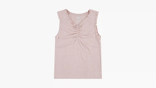 Bow Purl Edge Tank Top Big Girls S-XL