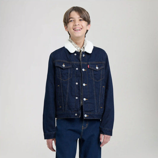 Sherpa Trucker Jacket Big Boys 8-20