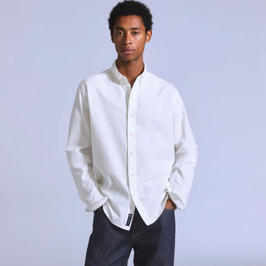 Relaxed Denim Button-Down Shirt