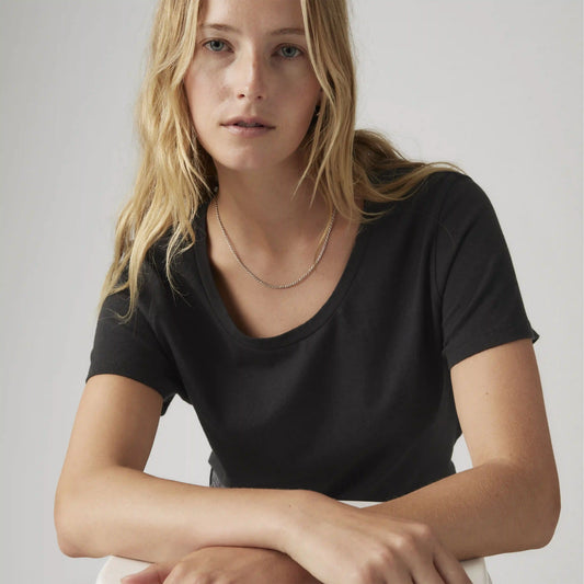 Bridget Cotton Linen Short Sleeve T-Shirt