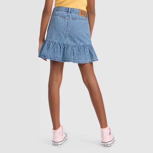 Denim Flounce Skort Big Girls 7-16