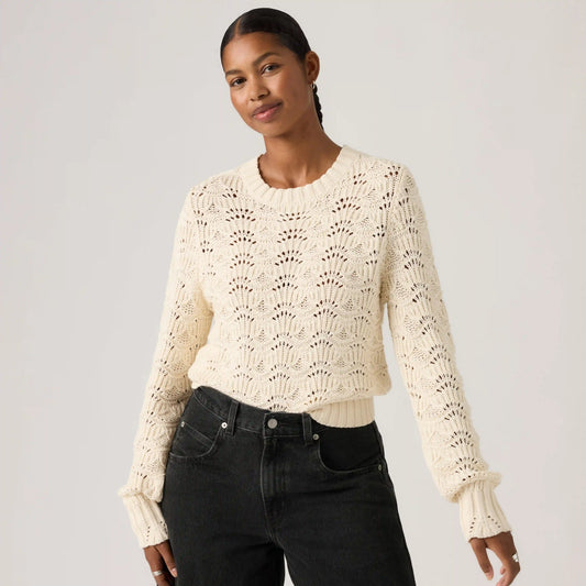Hope Long-Sleeve Crochet Pullover